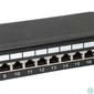 Kép 4/7 - Equip Patch panel - 326425 (24 port, Cat6, 1U, árnyékolt, fekete)