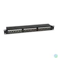 Kép 1/7 - Equip Patch panel - 326425 (24 port, Cat6, 1U, árnyékolt, fekete)
