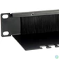 Kép 2/7 - Equip Rackszekrény kiegészítő - 327413 ("Brush Panel", Fésű Panel 1U, szürke)