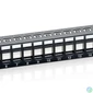 Kép 4/6 - Equip Keystone Patch Panel - 769224 (24 port, 1U, árnyékolatlan, fekete)