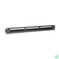 Kép 1/7 - Equip Patch panel - 135425 (24 port, Cat6, árnyékolatlan, fekete)
