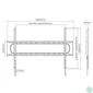 Kép 8/9 - Equip TV Fali konzol - 650338 (60"-120", Max.: 120kg, fekete)