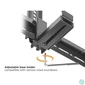 Kép 5/10 - Equip Soundbar fali konzol - 650895 (Támogatott szélesség: 86-155mm, rezgés csökkentés, fekete)