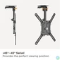 Kép 6/10 - Equip TV Mennyezeti konzol - 650375 (23"-55", dönthető, Max.: 20kg, fekete)