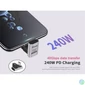 Kép 4/7 - Equip Átalakító - 133477 (USB-C 4 -> USB-C 4 átalakító, apa/anya, fekete) 2db/csomag