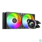 Kép 1/8 - ID-Cooling CPU Water Cooler - FX240 INF (27.2dB; max. 98,54 m3/h; 2x12cm, A-RGB, fekete)