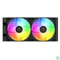Kép 3/8 - ID-Cooling CPU Water Cooler - FX240 INF (27.2dB; max. 98,54 m3/h; 2x12cm, A-RGB, fekete)