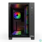 Kép 2/8 - NJOY Számítógépház -  AURA (fekete, ablakos, ATX, 7x12cm, 2xUSB3.0, 1x USB-C)
