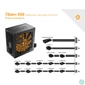 Kép 5/6 - NJOY Tápegység 550W - Titan+ 550 (80 Plus Bronze, Aktív PFC, 12cm)
