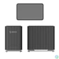 Kép 2/2 - Orico DAS - 9758C3-V1-EU-BK (4x 2,5/3,5 HDD/SSD -> USB-A/C, Max.: 110TB, fekete)