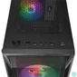 Kép 2/6 - Rampage Számítógépház - SHIVA  (fekete; ablakos; ATX, alsó táp, 4x120mm LED)