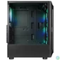 Kép 5/7 - Rampage Számítógépház - SHIVA  (fekete; ablakos; ATX/Micro ATX/Mini-ITX; alsó táp; 4x120mm LED)
