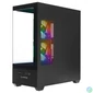 Kép 5/6 - Rampage Számítógépház - CALIBRE (fekete; üveg; mATX; alsó táp; 3x120mm RGB, 1xUSB3.0 + 2xUSB2.0)