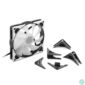 Kép 1/3 - Sharkoon Cooler 14cm - SilentStorm 140 PWM RGB Fan (34,7dB; 121,9 m3/h; 1400rpm; 3pin + 4pin csatlakozó; ház hűtésre)