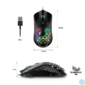 Kép 8/12 - Spirit of Gamer Egér - ELITE-M80 (Optikai, 4200DPI, 6 gomb, harisnyázott kábel, fekete)