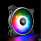 Kép 8/9 - Spirit of Gamer Cooler 12cm - CENTRAL RGB V120IN (25,3dB; max. 39,6 m3/h; 3pin csatlakozó(Molex); ház hűtésre, RGB LED)