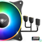 Kép 1/9 - Spirit of Gamer Cooler 12cm - DUAL RGB V120TW (25,3dB; max. 39,6 m3/h; 3pin csatlakozó(Molex); ház hűtésre, RGB LED)