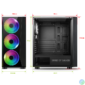 Kép 1/9 - Spirit of Gamer Számítógépház - GHOST III RGB (fekete, ablakos, 8x12cm ventilátor, ATX, mATX, 2xUSB3.0, 1xUSB2.0)