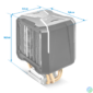 Kép 10/10 - Spirit of Gamer CPU Cooler - CPU AIRCOOLER PRO ARGB (27dB; 1600 RPM; 1x12cm; aluminium/réz)