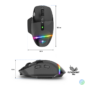 Kép 3/11 - Spirit of Gamer Egér Vezeték nélküli - XPERT-M800 (Optikai, 10 000DPI, 12 programozható gomb, Max.: 10m, fekete)