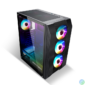 Kép 1/11 - Spirit of Gamer Számítógépház - Rogue VI RGB (fekete, ablakos, 8x12cm ventilátor, alsó táp,  ATX, 1xUSB3.0, 2xUSB2.0)