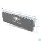 Kép 2/8 - Spirit of Gamer Memória Hűtő - HEATSINK RGB MEMORY (DDR3/DDR4, RGB, aluminium, fekete)