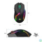 Kép 9/11 - Spirit of Gamer Egér Vezeték nélküli - XPERT-M200 (Optikai, 10000DPI, RGB, Omron kapcsolók, 8 gomb, fekete)