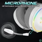 Kép 5/11 - Spirit of Gamer Wireless Fejhallgató - MIC-XH1700W (MultiPlatform, mikrofon, hangerőszabályzó, nagy-párnás, fehér)