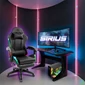 Kép 9/11 - Spirit of Gamer szék - SIRIUS (RGB, állítható dőlés/magasság; kihajtható lábtartó; max.120kg-ig, fekete)
