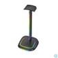 Kép 1/5 - The G-Lab Fejhallgató állvány - K STAND NEON RGB (fekete, univerzális, csúszásgátló, RGB)
