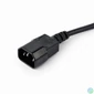 Kép 3/4 - Gembird Tápkábel elosztó - EG-PSU3-01 (Szünetmentes tápkábel elosztó, IEC-320-C14, fekete, 60cm)