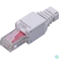 Kép 1/2 - Walisec csatlakozó - RJ45-6U-TL (RJ45, Cat6, árnyékolt, 8P8C, aranyozott, Tool-less)