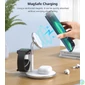 Kép 3/5 - Choetech 15W (3-1ben, Wireless mobil, mágneses gyorstöltő), töltő