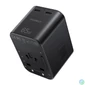 Kép 2/5 - Choetech USB-C*2+A (65W, fekete, travel, US,UK,EU,AU), töltő
