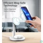 Kép 2/5 - Choetech 2-1ben (Mágneses Wireless,fehér), töltő