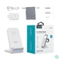 Kép 3/5 - Choetech 3-1ben (Mágneses Wireless,fehér), töltő