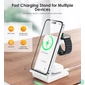 Kép 5/5 - Choetech 3-1ben (Mágneses Wireless,fehér), töltő