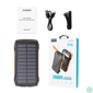 Kép 4/5 - Choetech B657, 20000mAh, (PD20W, QC18W, Qi 10W Wireless Töltés, Napelemes, túrázáshoz) PowerBank