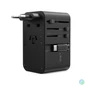 Kép 2/5 - Choetech USB-C*2+USB-A*2 (35W,fekete,travel,USB-C kábellel, US,UK,EU,AU), töltő