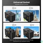 Kép 3/5 - Choetech USB-C*2+USB-A*2 (35W,fekete,travel,USB-C kábellel, US,UK,EU,AU), töltő