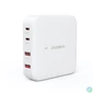 Kép 2/5 - Choetech 4-port 2*USB-C+2*USB-A (4port,asztali,100W,fehér,GAN), töltő