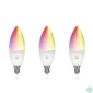 Kép 1/2 - Deltaco SMART HOME SH-LE14RGB-3P RGB, gyertya, 3db/csomag Izzó