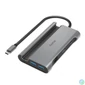 Kép 1/4 - Hama USB-C dokkoló adapter 7in1 (3x USB, 2x USB-C, HDMI, LAN, PD) (200143)
