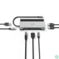 Kép 3/4 - Hama USB-C dokkoló adapter 7in1 (3x USB, 2x USB-C, HDMI, LAN, PD) (200143)