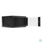 Kép 2/5 - Lanberg WF01-6606-10B 19" 6U SZÉL:600mm MÉLY:600mm MAG:379mm lapraszerelt üvegajtós fekete fali rack szekrény