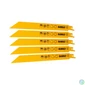 Kép 1/2 - DEWALT Orrfűrészlap, 203mm, 5db, fém, 3-8mm, kettősfém