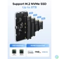 Kép 4/5 - UGREEN mágneses M.2 NVMe SSD külső ház D619
