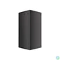 Kép 3/5 - Lanberg WF01-6627-10B 19 27U SZÉL:600mm MÉLY:600mm MAG:1307mm lapraszerelt üvegajtós fekete fali rack szekrény