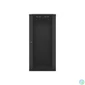 Kép 5/5 - Lanberg WF01-6627-10B 19 27U SZÉL:600mm MÉLY:600mm MAG:1307mm lapraszerelt üvegajtós fekete fali rack szekrény