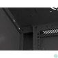Kép 4/5 - Lanberg WF01-6409-10B 19 9U SZÉL:600mm MÉLY:450mm MAG:512mm lapraszerelt üvegajtós fekete fali rack szekrény
